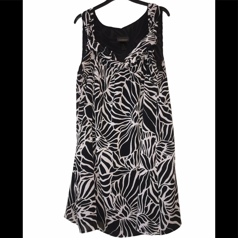 Lane Bryant Cami black & white dress size 20